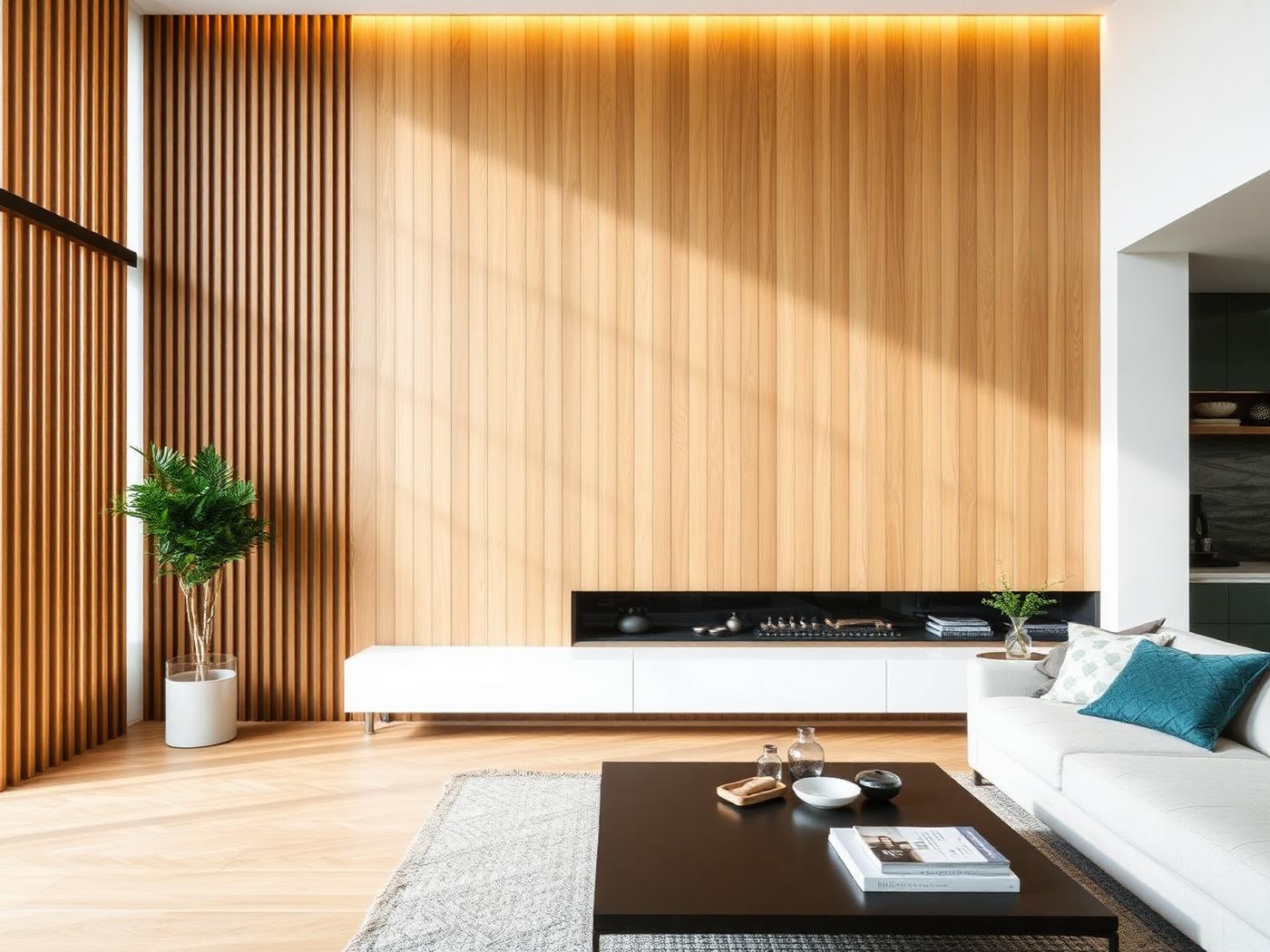 Wood Slat Feature Wall